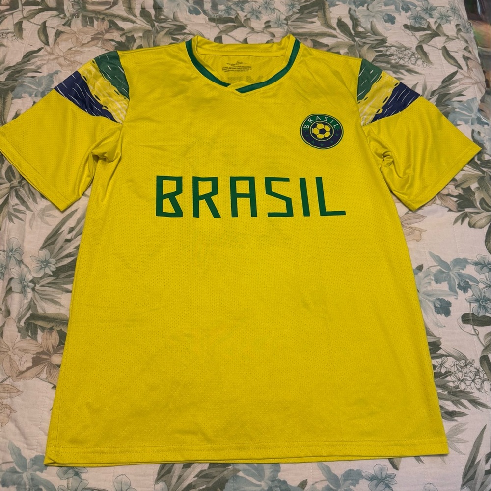 Yellow Brazil Kids Shirt